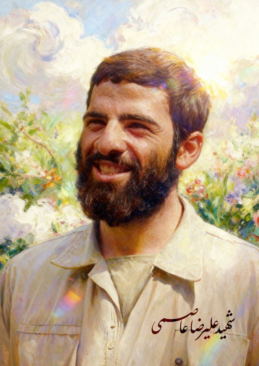 تصویرسازی چهره شهید علیرضا عاصمی